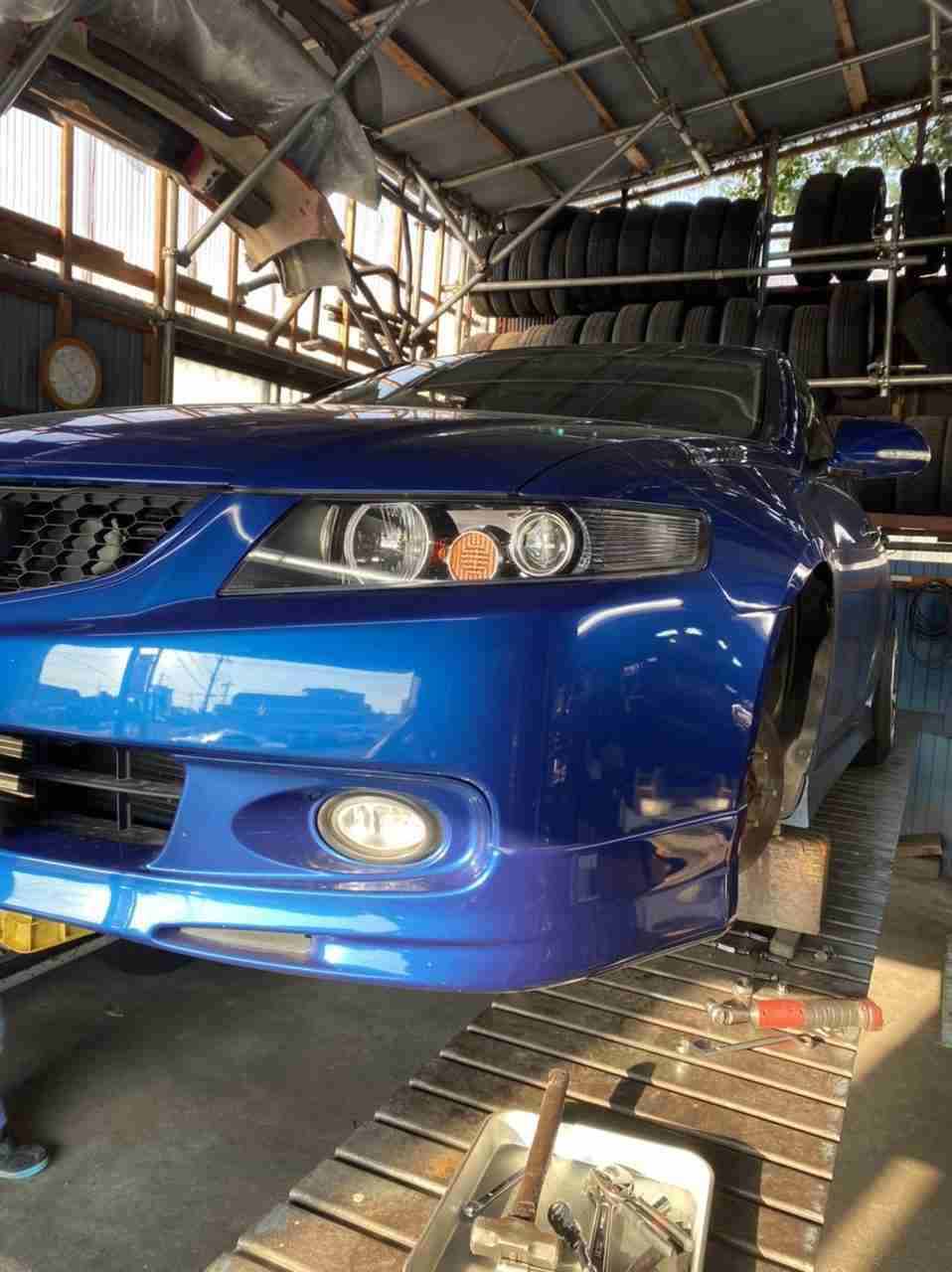 CL7 アコードユーロR ナックル曲げキャンバー加工 | garageFK