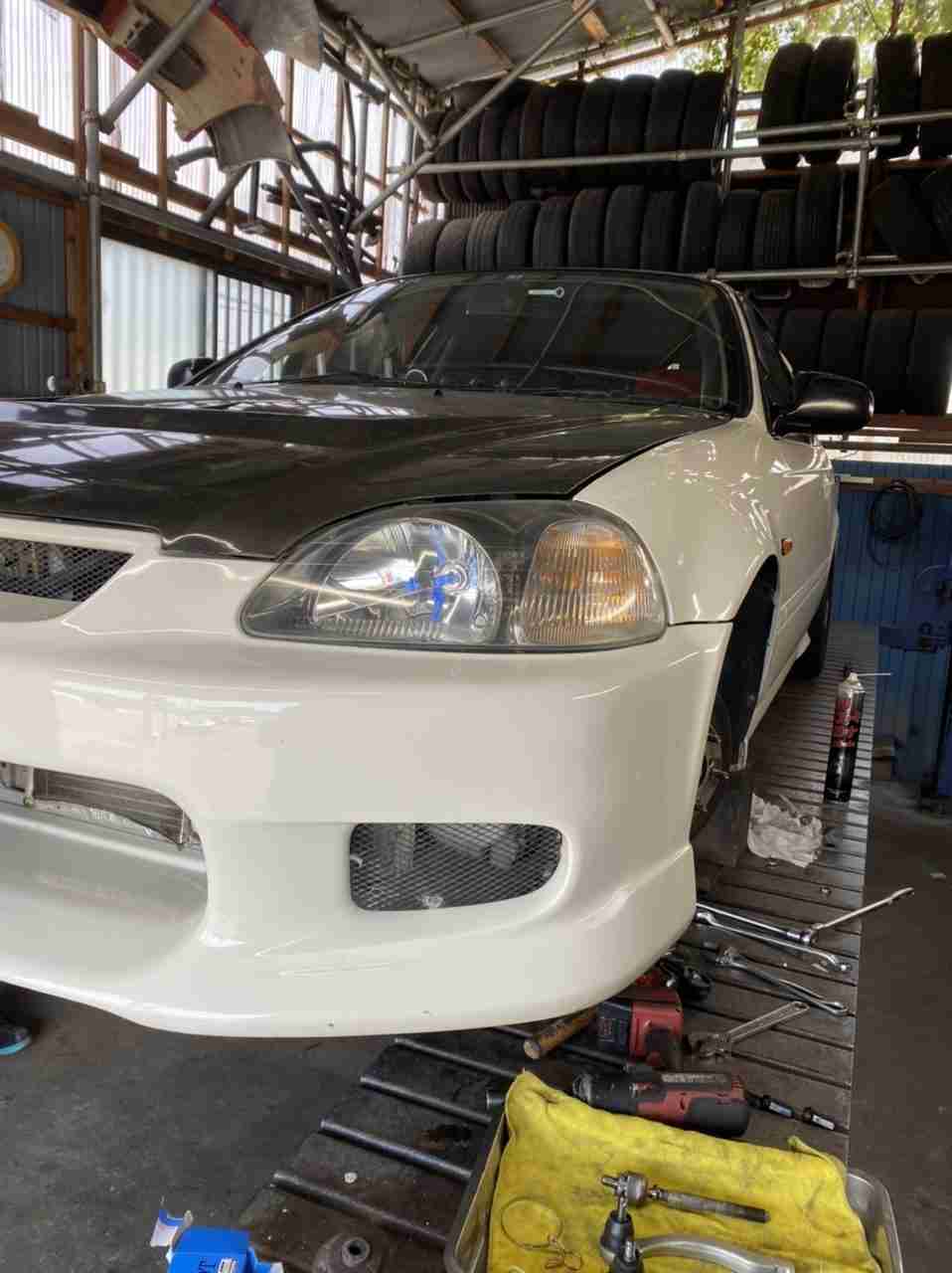 EK9 シビック タイロッド交換 | garageFK