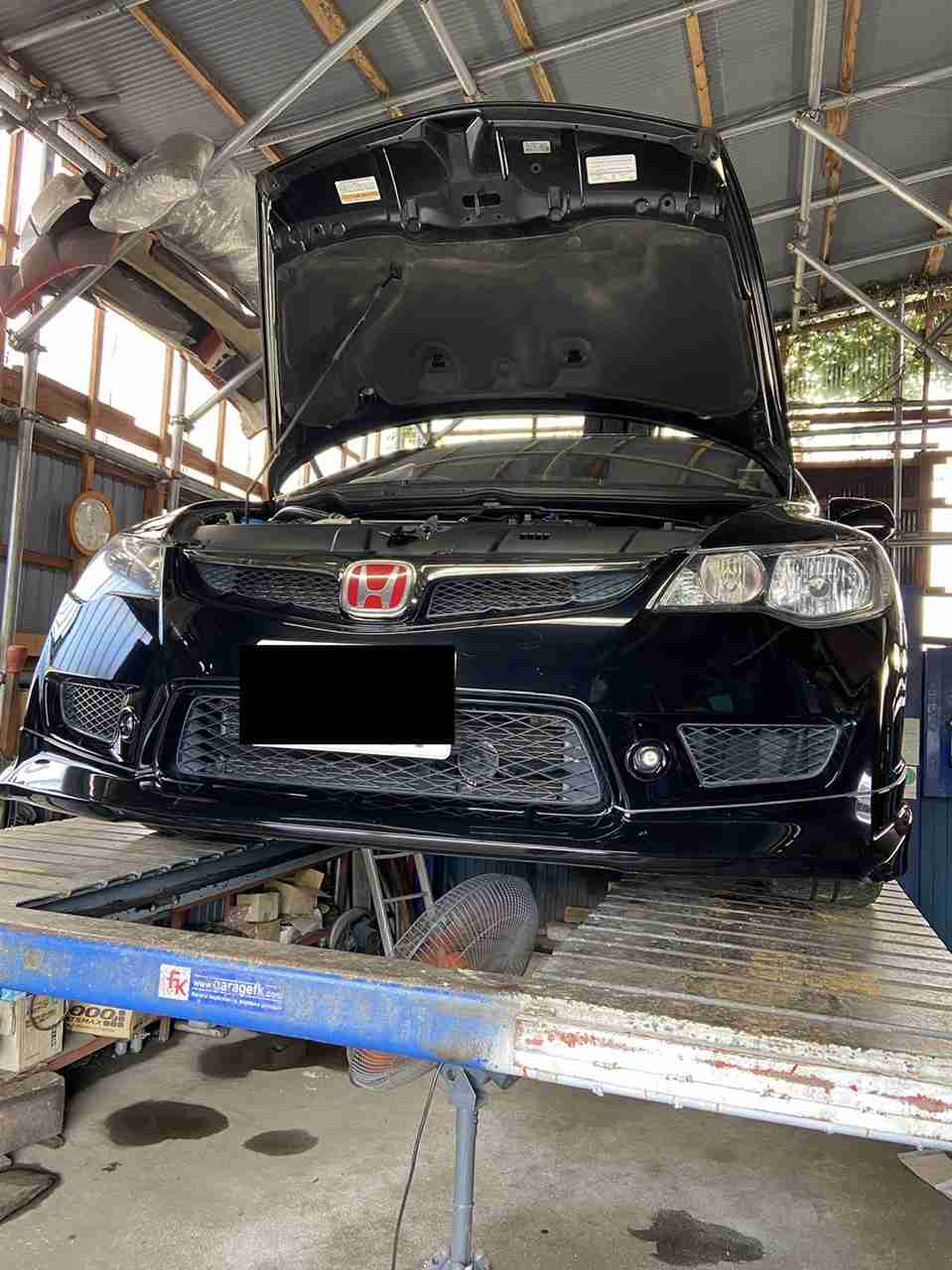 H19 シビックタイプR 2.0タイプＲ 6.6万km フジツボエキマニ 無限ダンパーキット マフラー フロントリップ ボンネット 3連メーター  FEEL'Sリアアンダーディフューザー ECU カロッツェリメモリーナビ|HMR