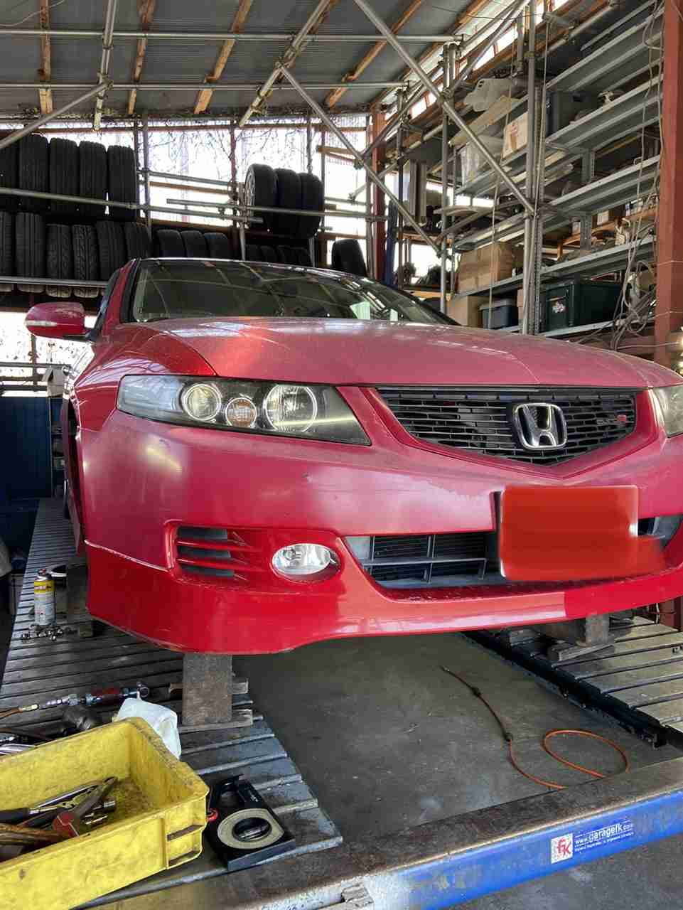 CL7 アコードユーロR ナックル曲げキャンバー加工 | garageFK