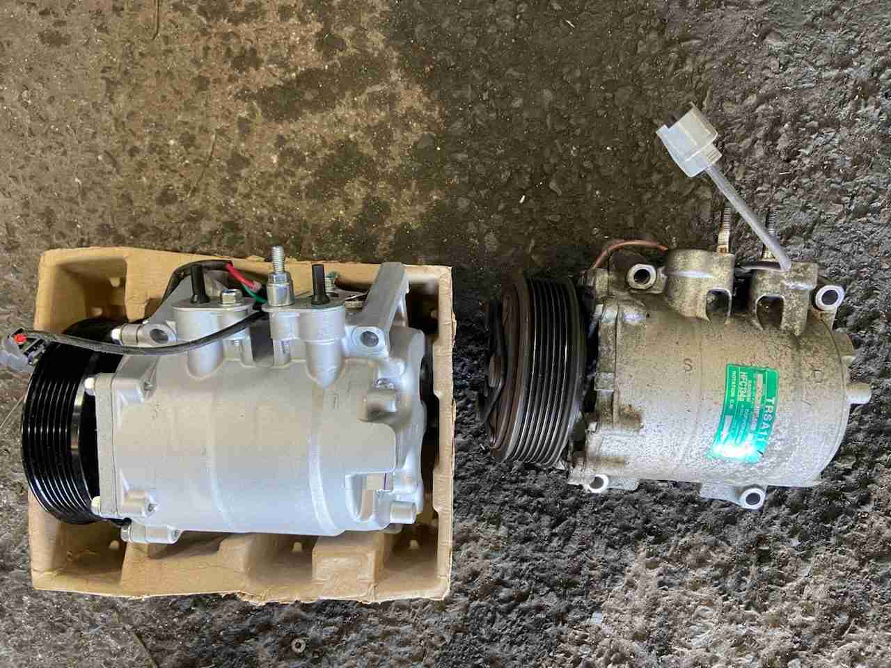 CL7 アコードユーロR エアコン修理② | garageFK