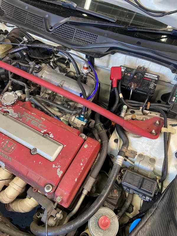 EK9 シビックタイプR スロットル洗浄＆センサー交換